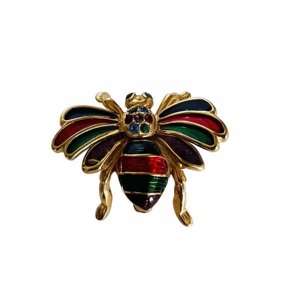 Joan Rivers Colorful Bee Brooch - Picture 3 of 8